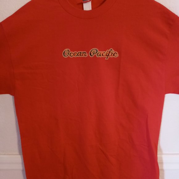OG OP NWOT OCEAN PACIFIC MENS RED SHIRT SZ XL - Picture 1 of 4